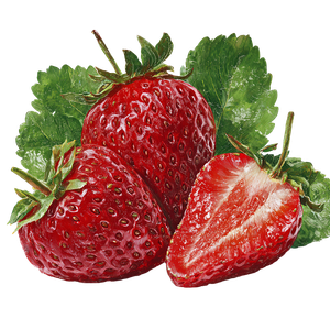 Vibrant Red Strawberries V2 Vinyl Car Decal Sticker – Waterproof & UV-Resistant 3.4133333333333336"