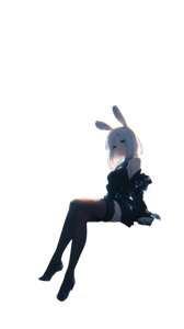 Cyber Bunny Girl Vinyl Car Decal Sticker – Waterproof & UV-Resistant 4.8533333333333335"