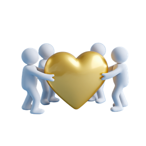 Human Figures Heart Vinyl Car Decal Sticker – Waterproof & UV-Resistant 3.4133333333333336"