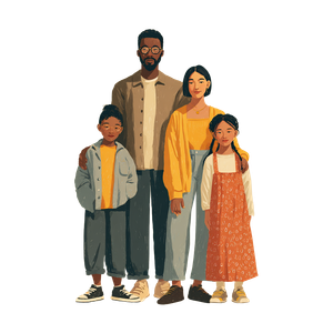 Family Portrait V47 Vinyl Car Decal Sticker – Waterproof & UV-Resistant 6.826666666666667"