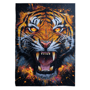 Fierce Tiger Painting V5 Vinyl Car Decal Sticker – Waterproof & UV-Resistant 6.826666666666667"
