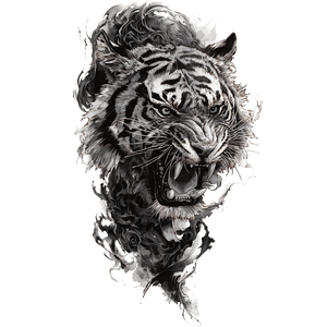 Tiger Tattoo Design V10 Vinyl Car Decal Sticker – Waterproof & UV-Resistant 6.826666666666667"
