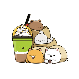 Cute Crepe Character Vinyl Car Decal Sticker – Waterproof & UV-Resistant 3.4133333333333336"