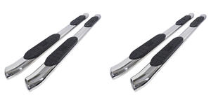 2x Westin PRO TRAXX | 5 Inch Oval Bent Nerf Bar - Toyota Tacoma 2005-2022