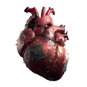 Repaired Human Heart Vinyl Car Decal Sticker – Waterproof & UV-Resistant 6.826666666666667"