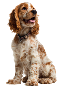 Happy Spaniel Puppy V3 Vinyl Car Decal Sticker – Waterproof & UV-Resistant 4.373333333333333"