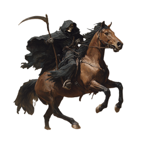 Death Rider Horse V2 Vinyl Car Decal Sticker – Waterproof & UV-Resistant 6.826666666666667"