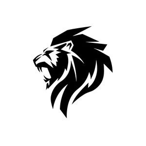 Angry Lion Logo V2 Vinyl Car Decal Sticker – Waterproof & UV-Resistant 6.826666666666667"