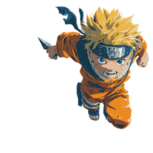 Young Naruto Jumping V2 Vinyl Car Decal Sticker – Waterproof & UV-Resistant 6.826666666666667"