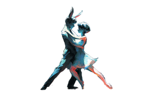 Tango Silhouettes V3 Vinyl Car Decal Sticker – Waterproof & UV-Resistant 2.986666666666667"