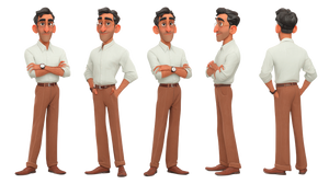 Indian Scientist Character Vinyl Car Decal Sticker – Waterproof & UV-Resistant 2.72"