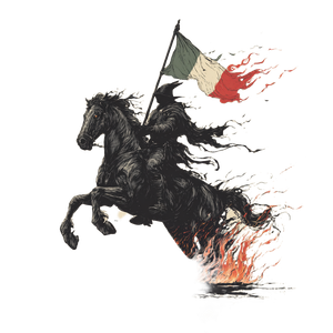 Burning Horse Rider V2 Vinyl Car Decal Sticker – Waterproof & UV-Resistant 6.826666666666667"