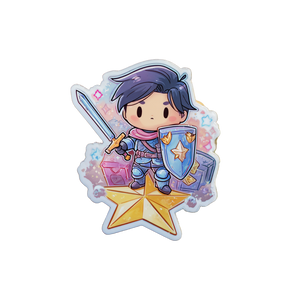 Chibi Adventurer Sticker Vinyl Car Decal Sticker – Waterproof & UV-Resistant 3.4133333333333336"