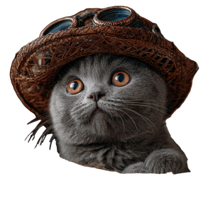 Steampunk Kitten V5 Vinyl Car Decal Sticker – Waterproof & UV-Resistant 6.826666666666667"