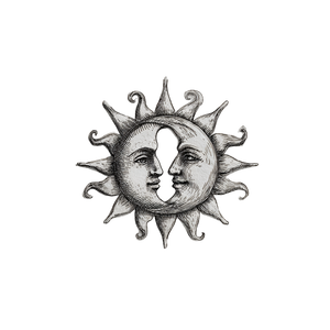Sun And Moon Vinyl Car Decal Sticker – Waterproof & UV-Resistant 3.4133333333333336"