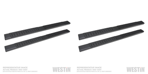 2x Upgrade your ride with Westin R7 Series Nerf Bar | 6 inch Oval Straight, Black Powder Coated | Aluminum construction