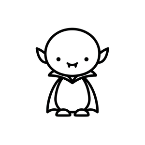 Kawaii Vampire Art V2 Vinyl Car Decal Sticker – Waterproof & UV-Resistant 3.4133333333333336"