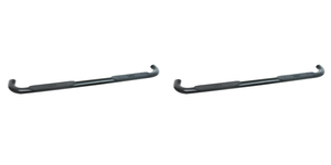 2x Upgrade Your Ride with Westin Automotive Platinum 4 Inch Oval Bent Nerf Bar | With Step Pads