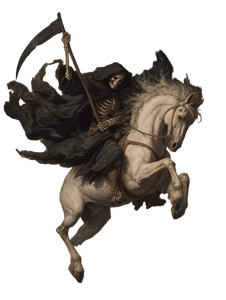 Grim Reaper Riding V26 Vinyl Car Decal Sticker – Waterproof & UV-Resistant 8.213333333333333"