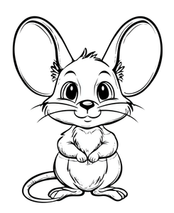 Cartoon Mouse Coloring Vinyl Car Decal Sticker – Waterproof & UV-Resistant 4.05333333333333
