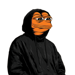 Orange Pepe Hoodie Vinyl Car Decal Sticker – Waterproof & UV-Resistant 3.4133333333333336"