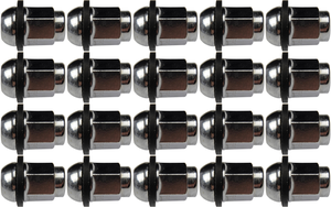 20x Dorman Lug Nut | OE Replacement Chrome Acorn Seat | Reliable One-Piece Design | Corrosion Resistant | M12-1.50 Thread Size
