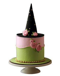 Witch Hat Cake Vinyl Car Decal Sticker – Waterproof & UV-Resistant 4.1066666666666665"