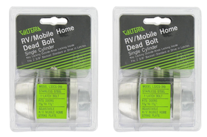 2x Valterra Stainless Steel Entry Door Lock | Single Cylinder Deadbolt | Fits 1-5/8 Inch Thick Doors | 2-3/8 Inch Backset 2x Valterra Stainless Steel Entry Door Lock | Single Cylinder Deadbolt | Fits 1-5/8 Inch Thick Doors | 2-3/8 Inch Backset