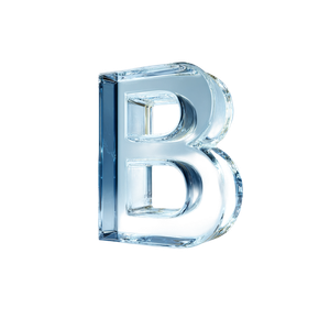 Glass Letter B Vinyl Car Decal Sticker – Waterproof & UV-Resistant 6.826666666666667"