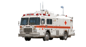 Futuristic Moon Ambulance Vinyl Car Decal Sticker – Waterproof & UV-Resistant 5.4