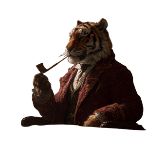 Dapper Tiger Billiards Vinyl Car Decal Sticker – Waterproof & UV-Resistant 3.4133333333333336"