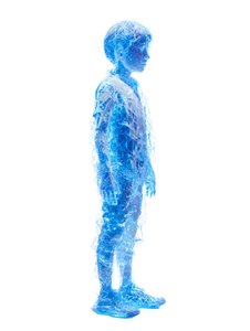Abstract Holographic Child Vinyl Car Decal Sticker – Waterproof & UV-Resistant 8.213333333333333"