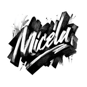 Micaela Lettering Vinyl Car Decal Sticker – Waterproof & UV-Resistant 3.4133333333333336"