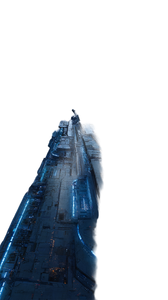 Futuristic Spaceship In Space Vinyl Car Decal Sticker – Waterproof & UV-Resistant 9.706666666666667"