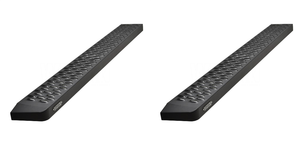 2x Ford Transit-250-350 HD Running Board | Solid Steel Construction, Maximum Traction, Easy Clean, Corrosion Protection, Custom Logo, Limited Warranty