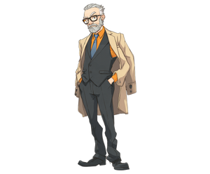 Elderly Man Portrait V33 Vinyl Car Decal Sticker – Waterproof & UV-Resistant 6.613333333333333"
