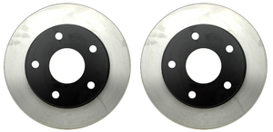 2x Ultimate Performance Brake Rotor for Dodge Ram 1500 | OE Replacement | Black Fusion Coating