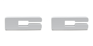 2x Illuminate Your Ride | Oracle Lighting LED Letter Badge - Letter C - Matte White - Acrylic