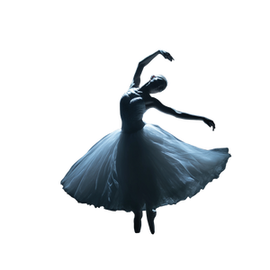 Spotlighted Ballerina Dancing Vinyl Car Decal Sticker – Waterproof & UV-Resistant 3.4133333333333336"