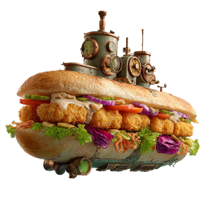 Submarine Sandwich Vinyl Car Decal Sticker – Waterproof & UV-Resistant 3.4133333333333336"