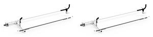 2x Heavy Duty | Holman Ladder Rack Drop Down Mechanism | Easy Clamping Arm | Rust Resistant | White Finish