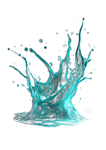 Turquoise Water Splash V2 Vinyl Car Decal Sticker – Waterproof & UV-Resistant 4.373333333333333"