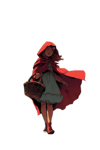 Red Riding Hood V14 Vinyl Car Decal Sticker – Waterproof & UV-Resistant 8.96"