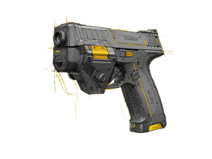 Futuristic Taser Sketch Vinyl Car Decal Sticker – Waterproof & UV-Resistant 6.1866666666666665"