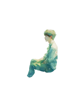 Dreamy Boy Gazing Vinyl Car Decal Sticker – Waterproof & UV-Resistant 4.1066666666666665"