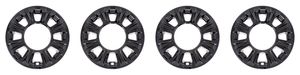 4x Transform Your Wheels with Gloss Black Snap-On Wheel Skins | Set of 4, Advanced Retention System, Lifetime Warranty