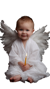 Russian Baby Angel Vinyl Car Decal Sticker – Waterproof & UV-Resistant 4.8533333333333335"