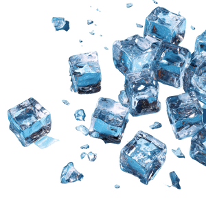 Ice Cubes Breaking Vinyl Car Decal Sticker – Waterproof & UV-Resistant 6.826666666666667"