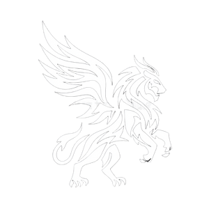 Mythical Winged Lion V3 Vinyl Car Decal Sticker – Waterproof & UV-Resistant 6.826666666666667"