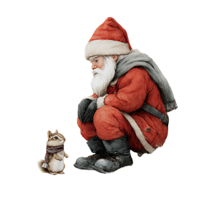 Woodland Santa Claus Vinyl Car Decal Sticker – Waterproof & UV-Resistant 6.826666666666667"
